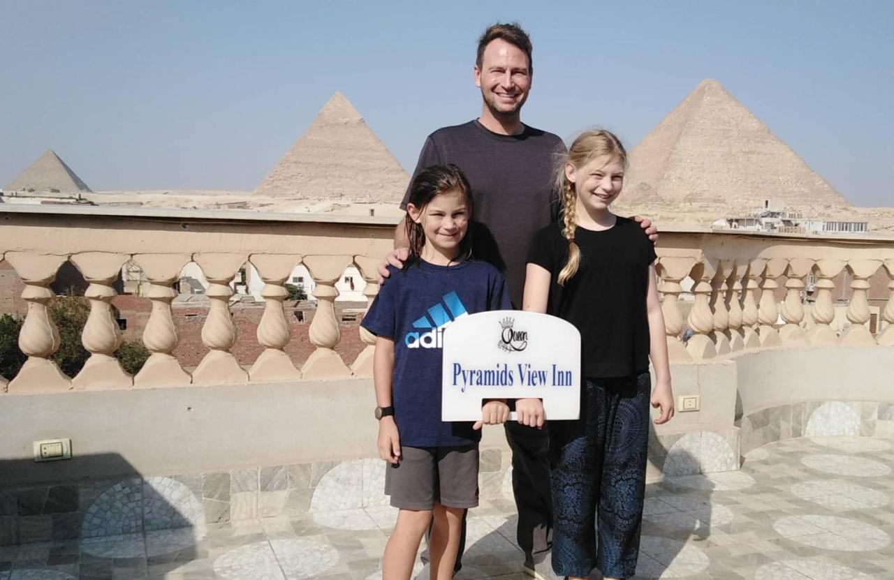 Queen Pyramids View Inn Kafret el-Gabal Exterior foto