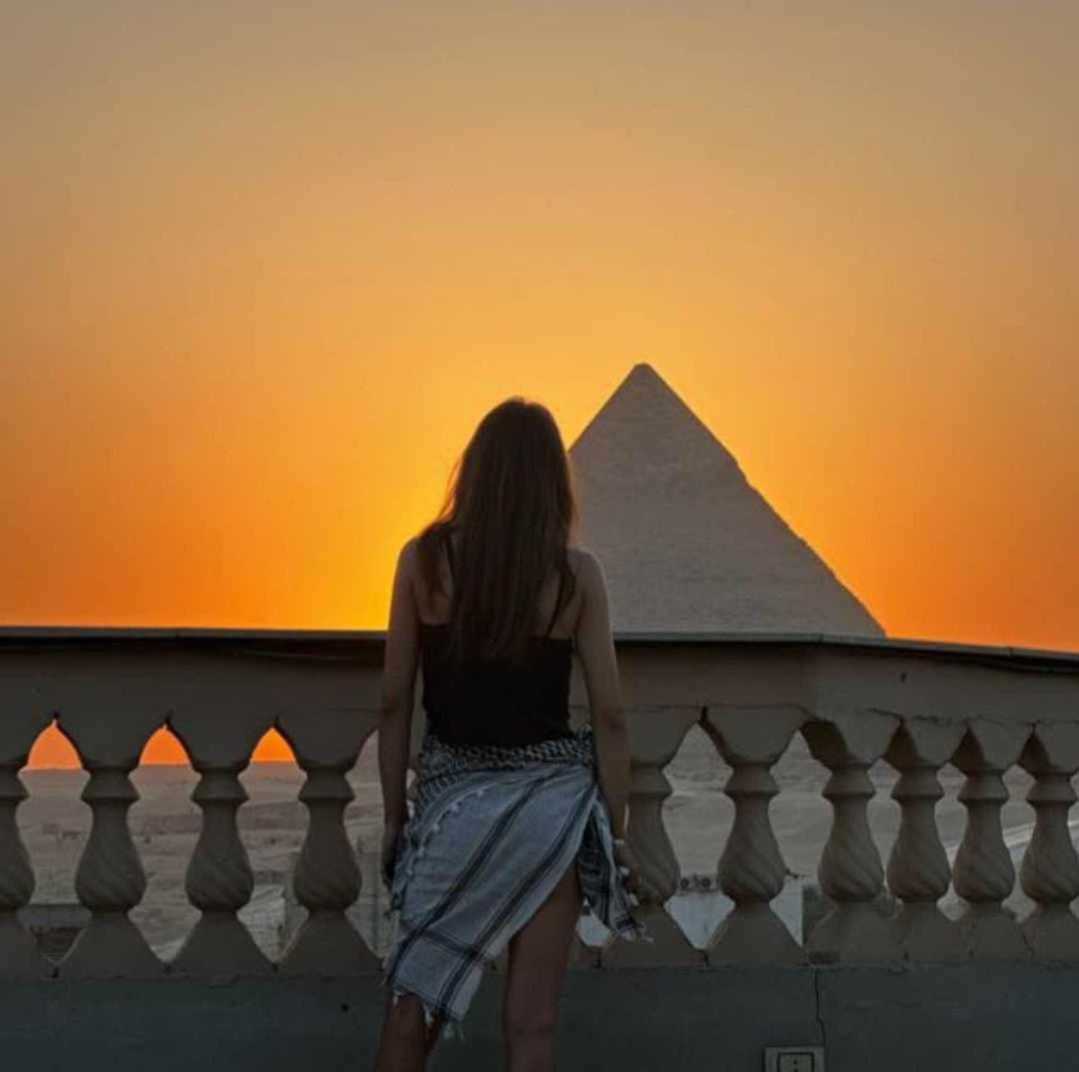 Queen Pyramids View Inn Kafret el-Gabal Exterior foto